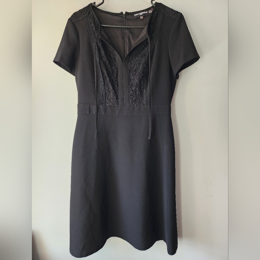 Karl Lagerfeld beautiful black dress